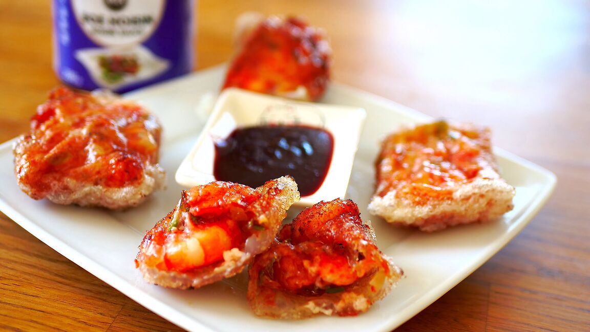 Koperty z Papieru Ryżowego z Krewetkami